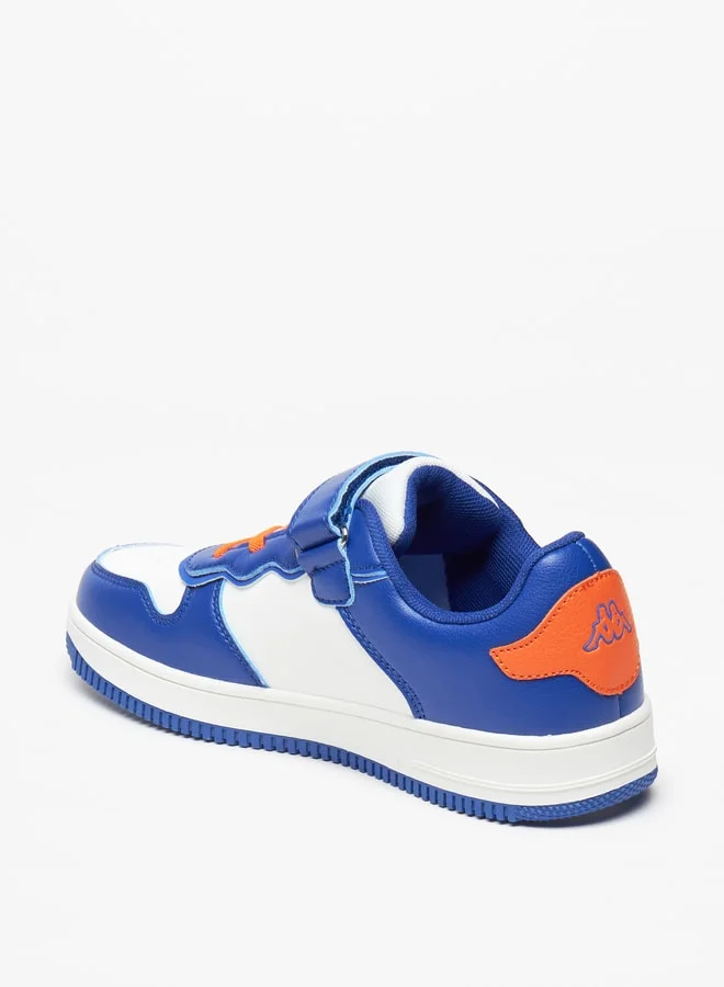 كابا Boys' Textured Sneakers with Hook and Loop Closure