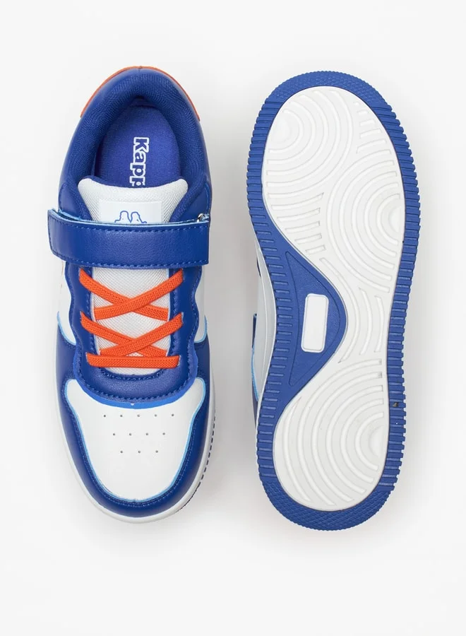 كابا Boys' Textured Sneakers with Hook and Loop Closure