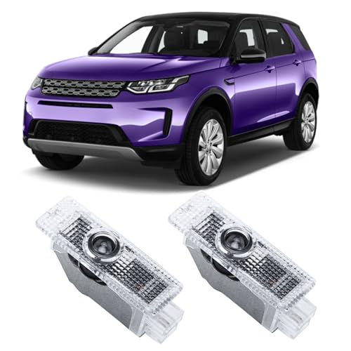 TFSOTLY 2 Pcs Never Fade Door Light Logo, Projection Ghost Shadow Welcome Puddle Light Compatible with Range Rover Discovery Freelander Evoque LR2 3 4 Sport Accessories (Green) - Image 1