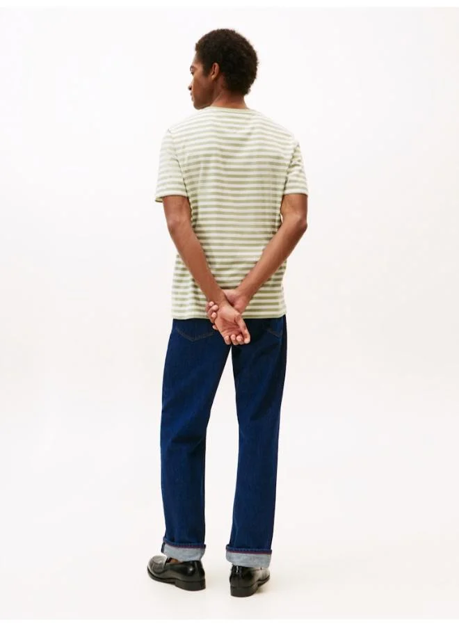 TOMMY HILFIGER Stripe Patch Pocket Crew Neck T-Shirt