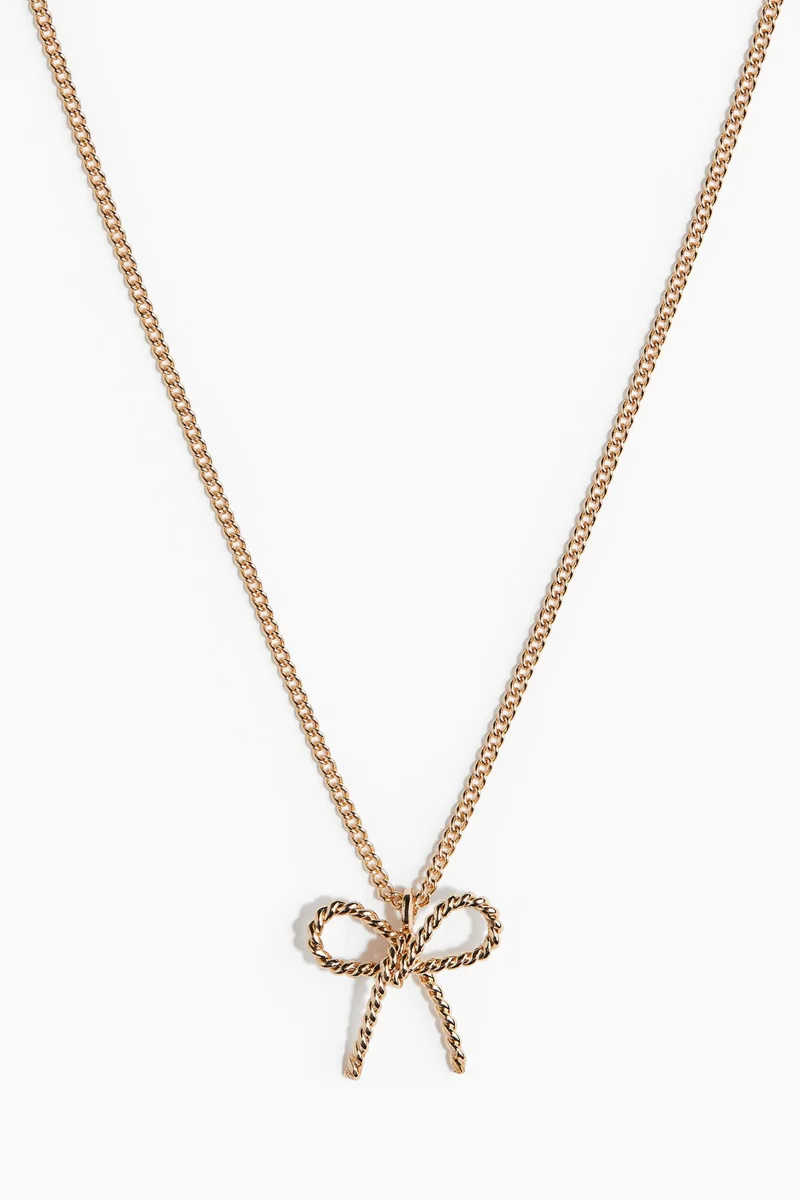H&M Bow-pendant necklace