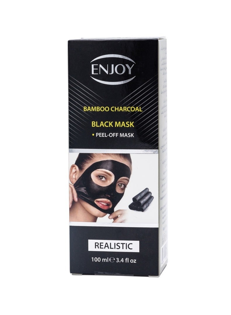 إنجوي ENJOY ماسك الفحم للوجه – 100ML | تنظيف عميق، التحكم في حب الشباب، وبشرة مشرقة - Image 1