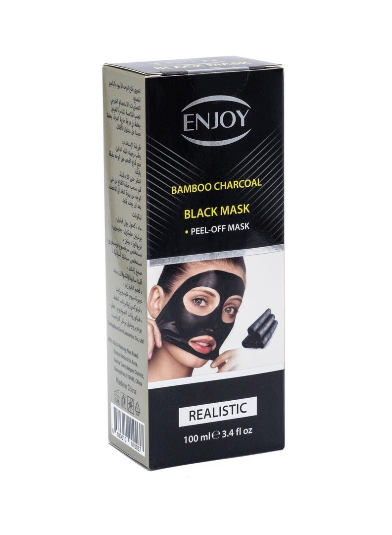 إنجوي ENJOY ماسك الفحم للوجه – 100ML | تنظيف عميق، التحكم في حب الشباب، وبشرة مشرقة - Image 2