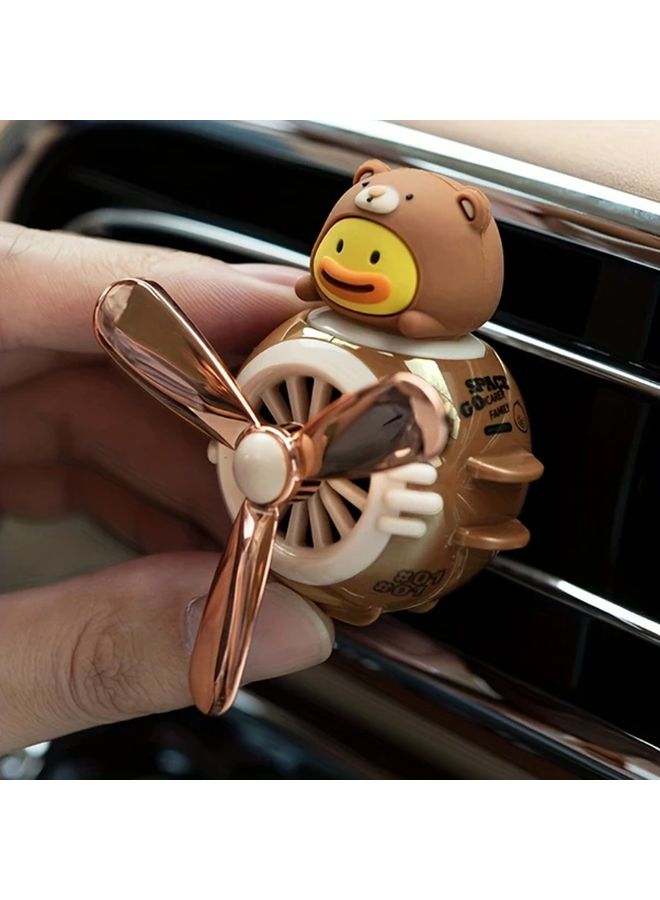 Propeller Shaped Car Air Outlet Decoration Pink Durable Plastic Easy Install Fun Vehicle Accessory - Image 4