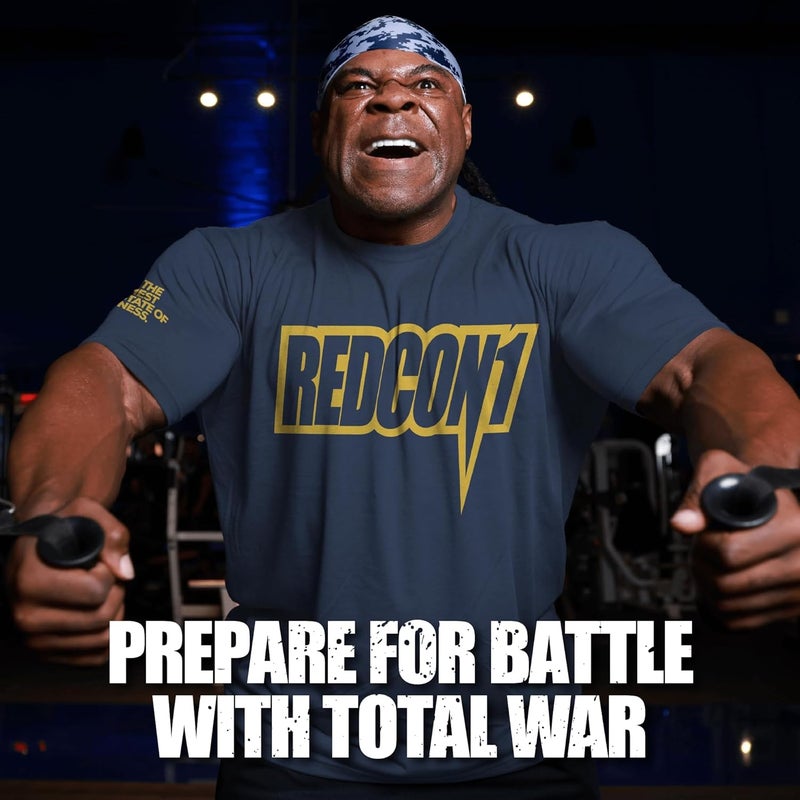 Redcon1 Total War Pre Workout Supplement - 30 Servings, Blue Raspberry Flavor - Image 4