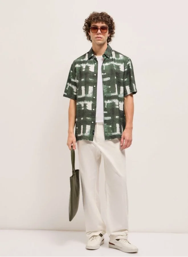 THE BEAR HOUSE Men's Shirt for Casual and Formal Wear | Classic Button-Down Style for Office, Daily Use, Travel, Events & All-Season Outfits | Versatile & Stylish Wardrobe Essential for Every Occasion