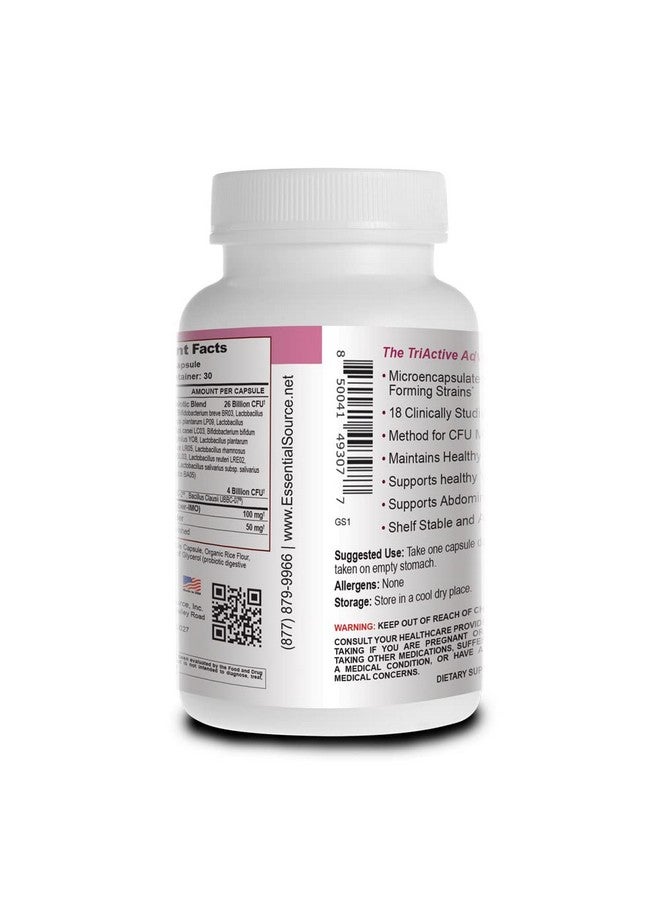 Essential Source المصدر الأساسي للبكتيريا الثلاثية الفعالة للنساء - بروبيوتيك للنساء مع 18 سلالة، فيتا فايبر العضوي كمواد مسبقة للبكتيريا وكرانبيري لدعم الهضم، الدفاع المناعي، صحة المسالك البولية، والصحة المهبلية - 30 كبسولة - Image 4