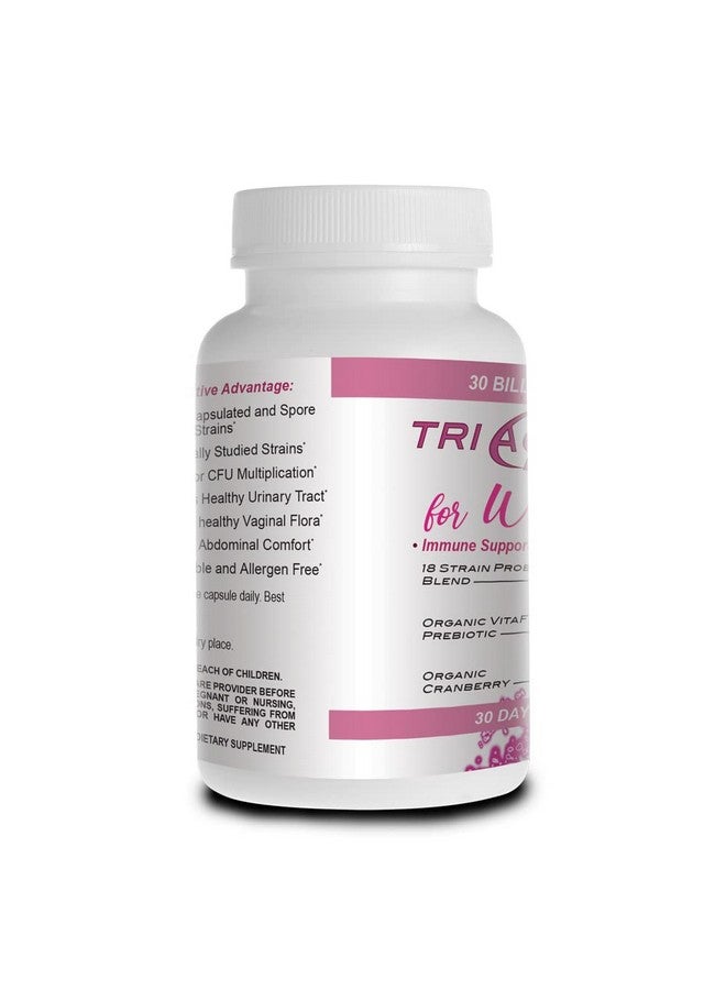Essential Source المصدر الأساسي للبكتيريا الثلاثية الفعالة للنساء - بروبيوتيك للنساء مع 18 سلالة، فيتا فايبر العضوي كمواد مسبقة للبكتيريا وكرانبيري لدعم الهضم، الدفاع المناعي، صحة المسالك البولية، والصحة المهبلية - 30 كبسولة - Image 5