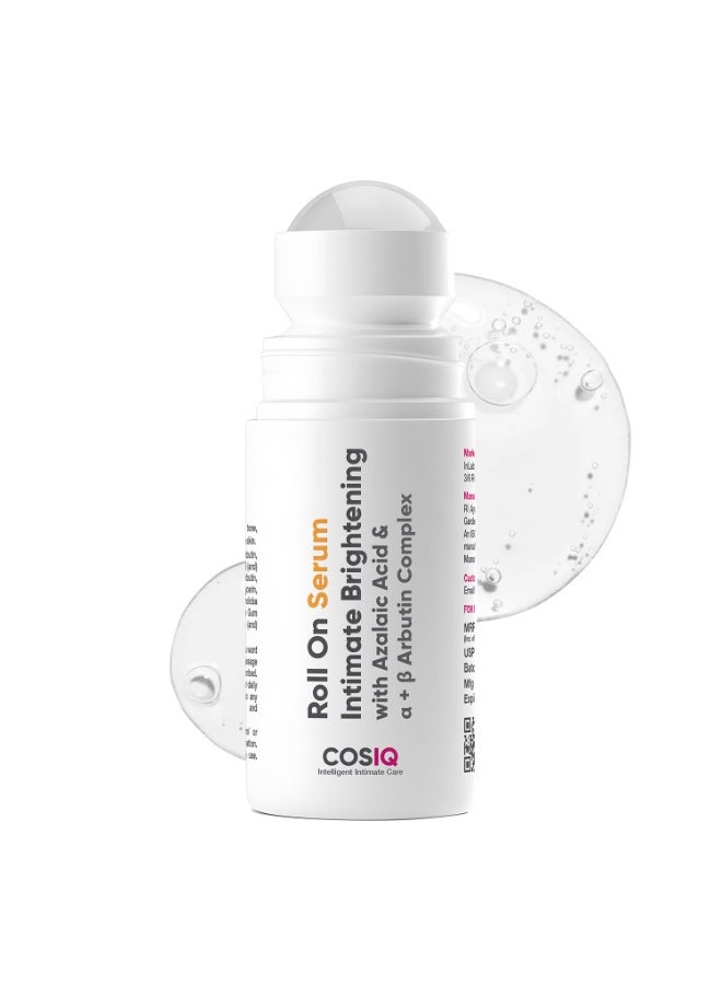 CosIQ Cos-IQ Intimate Brightening Roll-On Serum (Pack of 3 x 40ml) | Azelaic Acid & Alpha + Beta Arbutin Complex | For Dark Underarms, Inner Thighs, Knees | Fragrance-Free Lightening Serum for Women & Men - Image 2