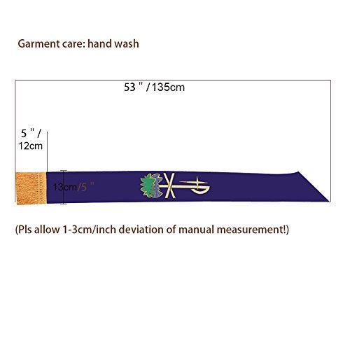 BLESSUME Purple & White Reversible Stole - Image 4