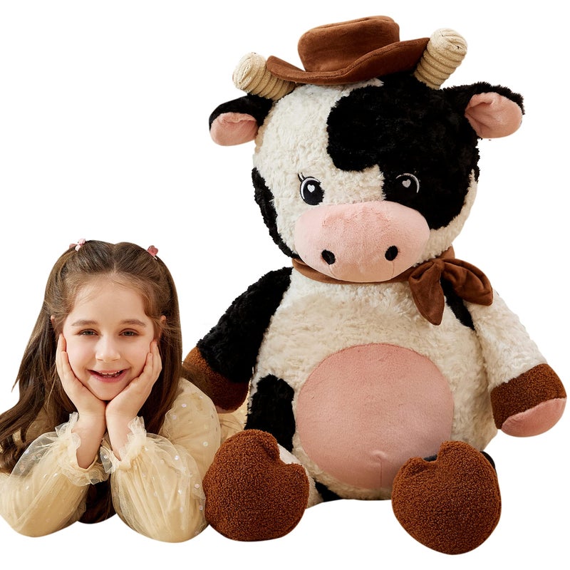 IKASA Giant Cow Stuffed Animal Plush Toy30 Inches Large Big Jumbo Soft Toys Huge Size Cute Fluffy Plushy Fat Oversized Plushie - Image 2