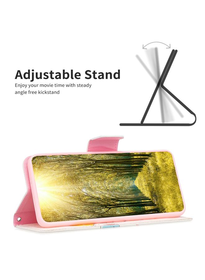 إيروريكس جراب هاتف iPhone 15 Plus بنمط رسم ملون من الجلد القابل للطي - Image 4