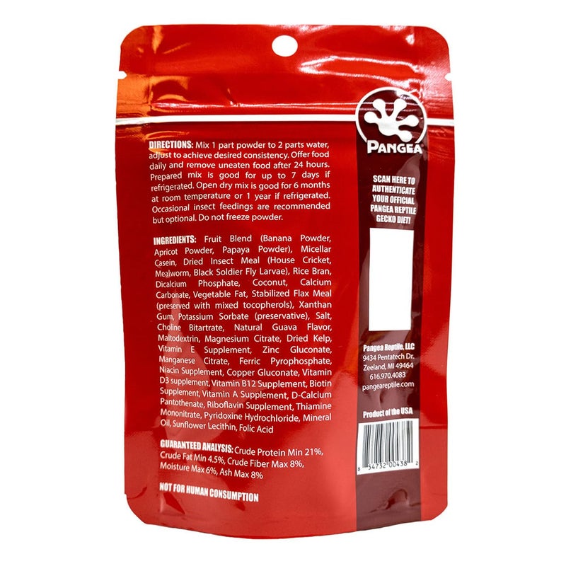 Pangea Fruit Mix with Insects Crested Gecko Complete Diet 2 oz - Image 2