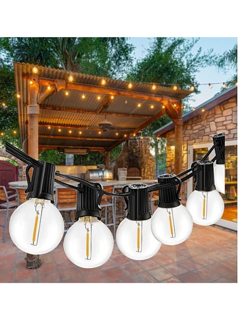 Hummer Black pendant light with E12 bulbs, 22 meters long, 75 bulbs - Image 1