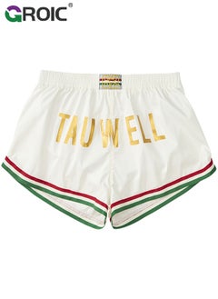 GROIC Boxing shorts MMA shorts,Muay Thai Shorts for Adults, Boxing Kickboxing High Grade MMA Fight Clothing Training Workout Trunks, Boxing Trunks for Hardcore Training, Boxing MMA Combat, Martial Arts  - Image 2