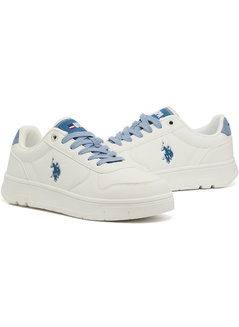 U.S. Polo Assn. - Women's White Low-Top Sneakers - High-Quality Sole for Everyday Look - Image 1