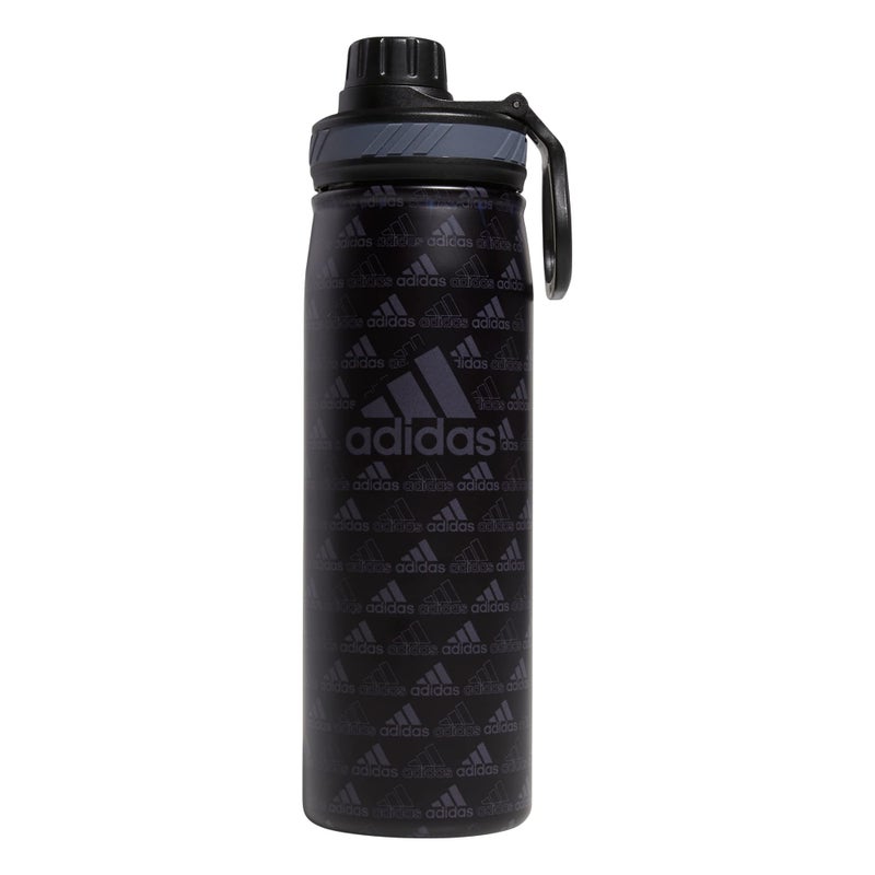 Adidas زجاجة ماء معدنية سعة 600 مل (20 أونصة)، مزدوجة الجدران معزولة، من الفولاذ المقاوم للصدأ 18/8، للحار/البارد - Image 1