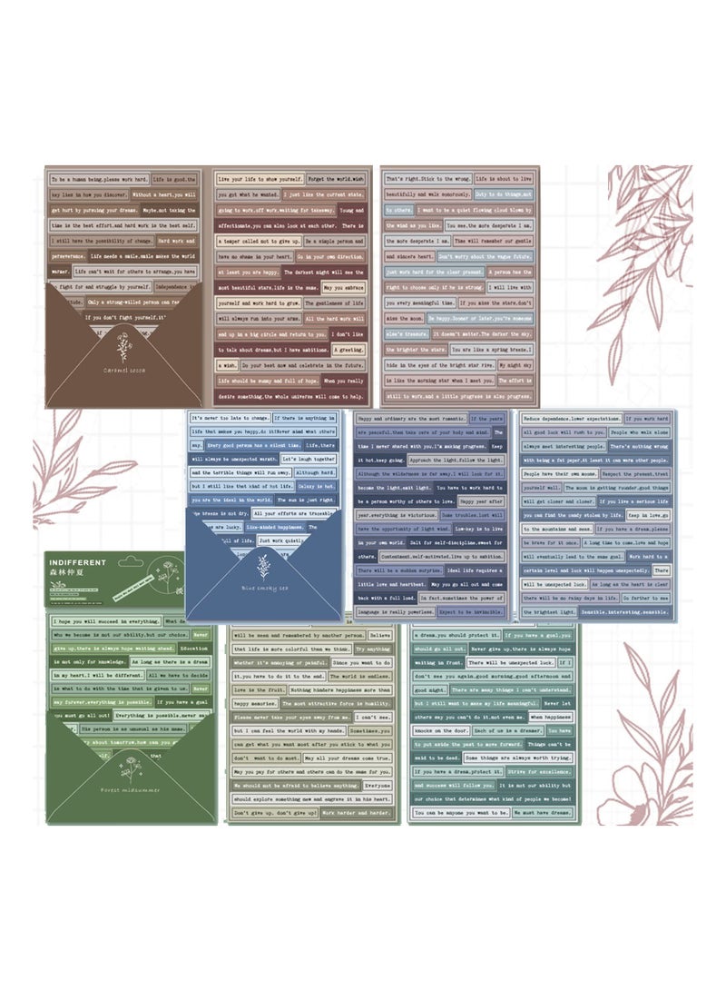 KASTWAVE 36 Sheets Small Talk Stickers for Journaling Quote Stickers, Vintage Scrapbook Stickers Junk Journal Supplies Decorative DIY Phrase Word Stickers for Notebook - Image 4