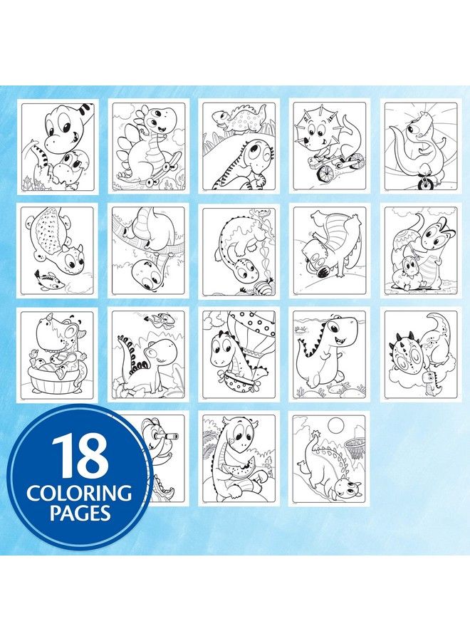 Crayola Color Wonder Prehistoric Pals Dinosaur Coloring Pages Mess Free Coloring For Toddlers Dinosaur Toys Gift For Kids Ages 3+ - Image 3