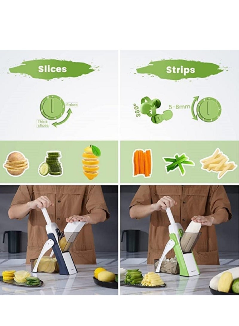 ELTRAZONE Vegetable Cutter Mandoline Slicer,Once For All.Food Chopper,Dicer Fruit,French Fry Julinner - Image 5