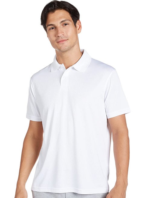 تي شيرت بولو دراي فيت نصف كم منعش طوال اليوم مع حماية من الأشعة فوق البنفسجية