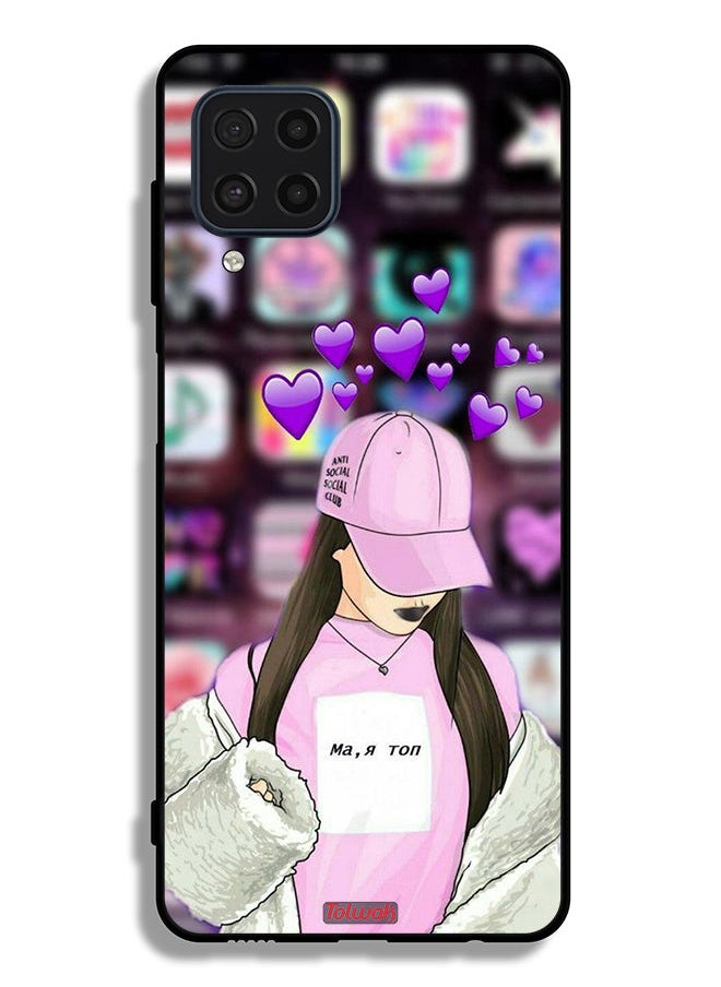 Tolwak Samsung Galaxy F22 Protective Case Cover Anti Social Club  - Image 2