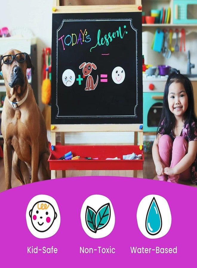 Chalkola Fine Tip Chalk Markers (30 Pack - Neon & Pastel) Chalk Pens - Dry Erase Marker Pens for Blackboard, Chalkboards Signs, Windows, Bistro - 3mm Reversible Tip - Image 4