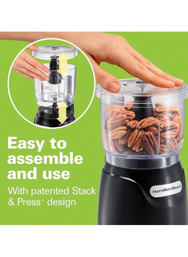 Hamilton Food Chopper, 710 ml / 3 cup capacity, 350W, chop, puree, emulsify, easy cleaning with removable bowl and blade, cord wrap for easy storage, 72850-ME - Image 2