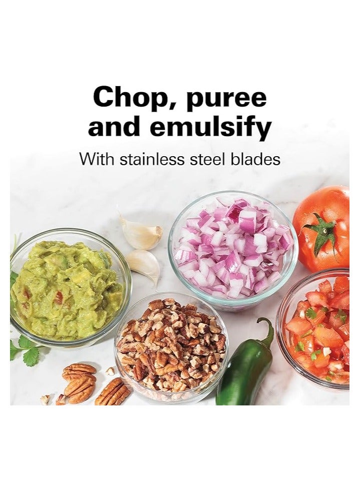 Hamilton Food Chopper, 710 ml / 3 cup capacity, 350W, chop, puree, emulsify, easy cleaning with removable bowl and blade, cord wrap for easy storage, 72850-ME - Image 5