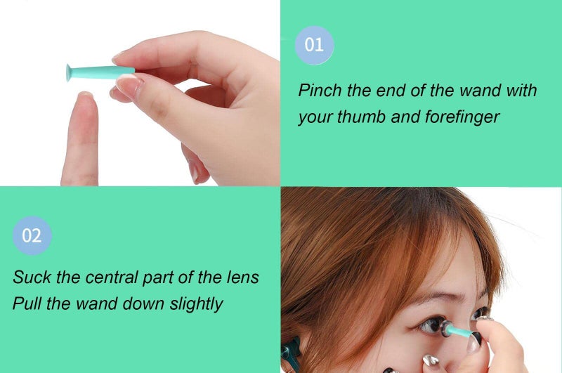 MUDOR Hard Contact Lens Remover, 3 Pieces Scleral and RGP Lens Remover Tool, Eye Contact Remover Plunger - Image 3