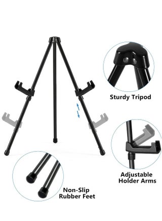 14" High Tabletop Instant Display Easel - Black Steel Small Desktop Easel Stand with Adjustable Holders for Paintings, Posters and Store Signs(1 Pack) - pzsku/Z09EBEC22C5FC0F8011A2Z/45/_/1736794187/72c71bd6-0a72-4f54-bd53-ada90db2781c