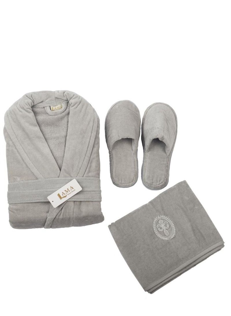 LAMA Home Tekstil Bath Robe Grey Person  - Image 2