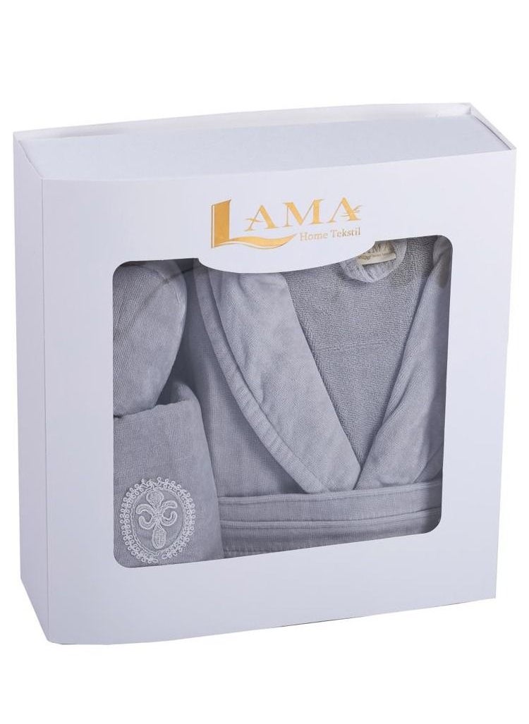LAMA Home Tekstil Bath Robe Grey Person  - Image 3