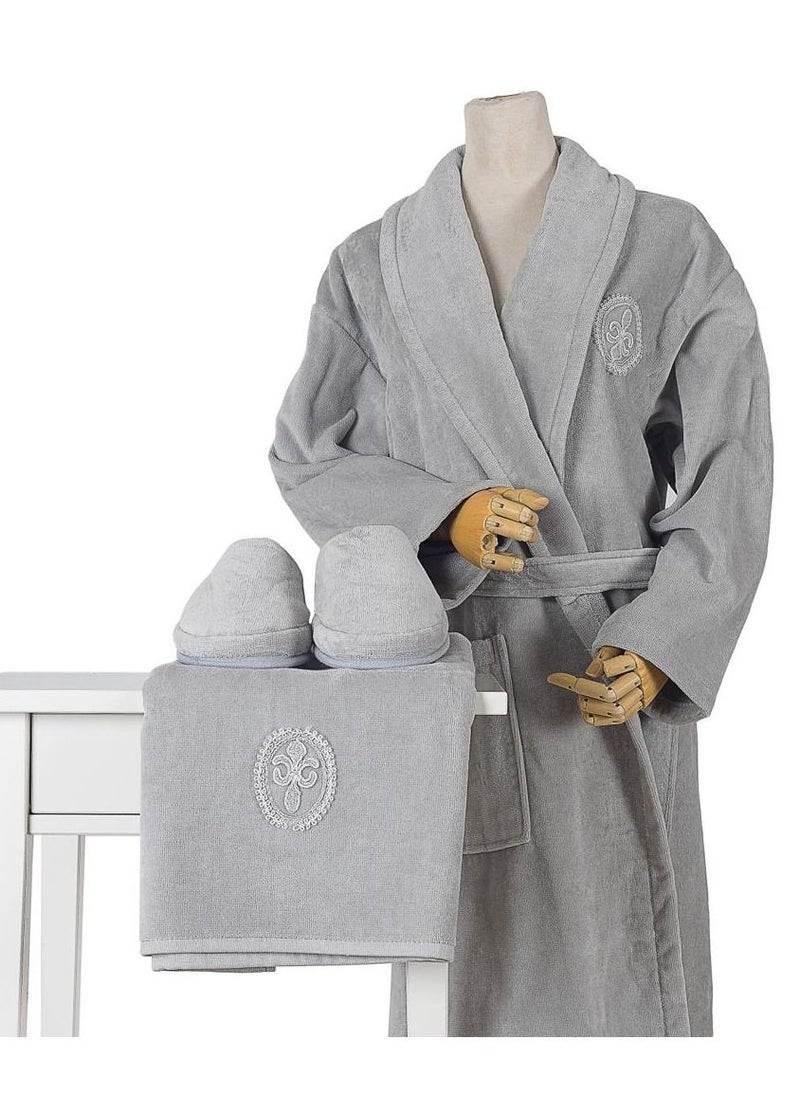 LAMA Home Tekstil Bath Robe Grey Person  - Image 1