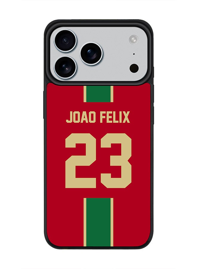 Stylizedd iPhone 17 Pro Max Case, [Compatible with MagSafe] Slim Magnetic cover Phone Case iPhone 17 Pro Max -Football - Portugal - Joao Felix - Image 1