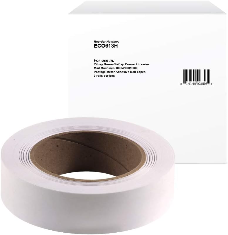 Clover ecoPost Replacement Postage Meter Tape for Pitney Bowes 613-H - Image 1