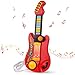 TWFRIC Kids Guitar 2 in 1 Musical Instruments for Kid Fun Piano Toddler Toy Electric Guitars Explore Creativity Unleash Childs Talent Music Toys for 24 Year Old Boys Girls Red - Image 2