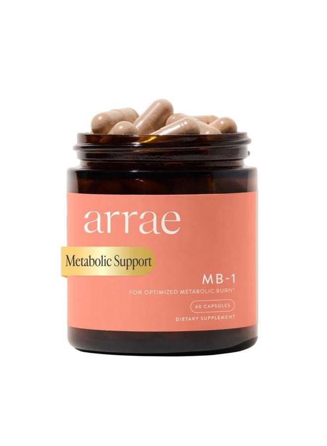 Arrae MB-1, Natural Dietary Supplement, Control Appetite, Increase Energy, Support Healthy Metabolism, 60 Capsules - Image 1