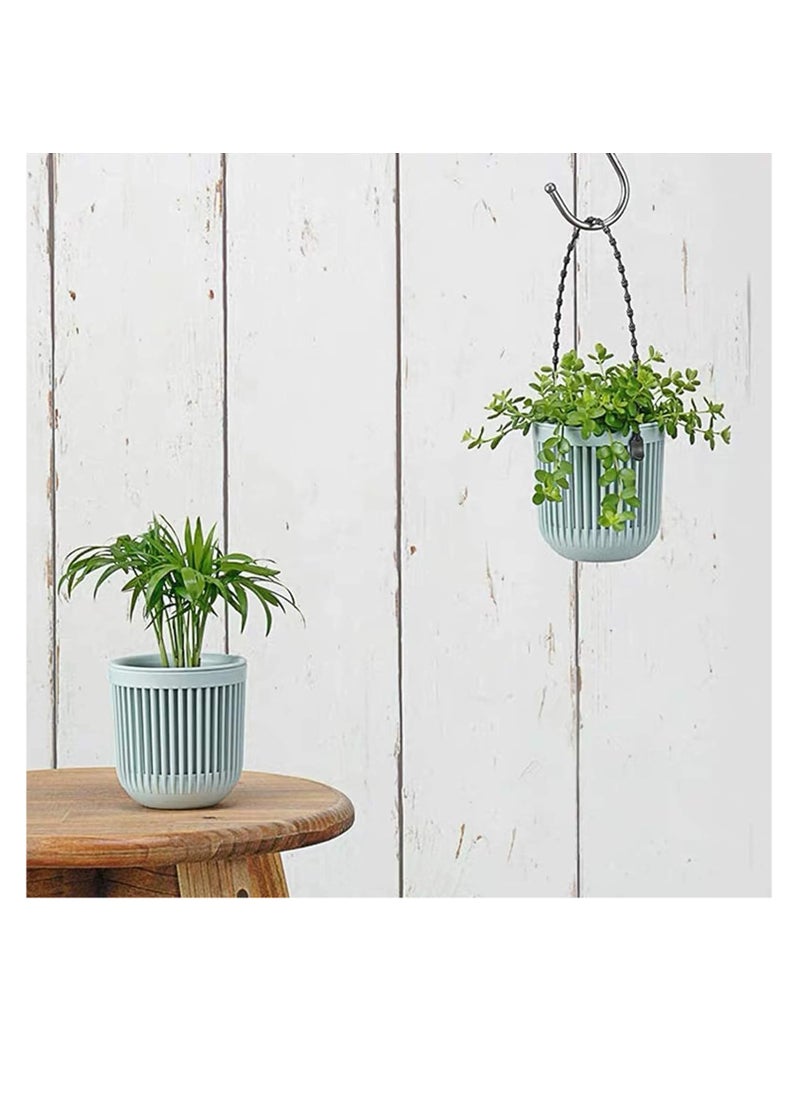 SYOSI Succulent Planters Pots with Drainage 6 Pack 3.5‘’ Two-Piece Succulent Planters Pots with Drainage, Flexible Removable Handle Planting Pots Flower Pots Small Planter Pots for Mini Plants  - Image 5