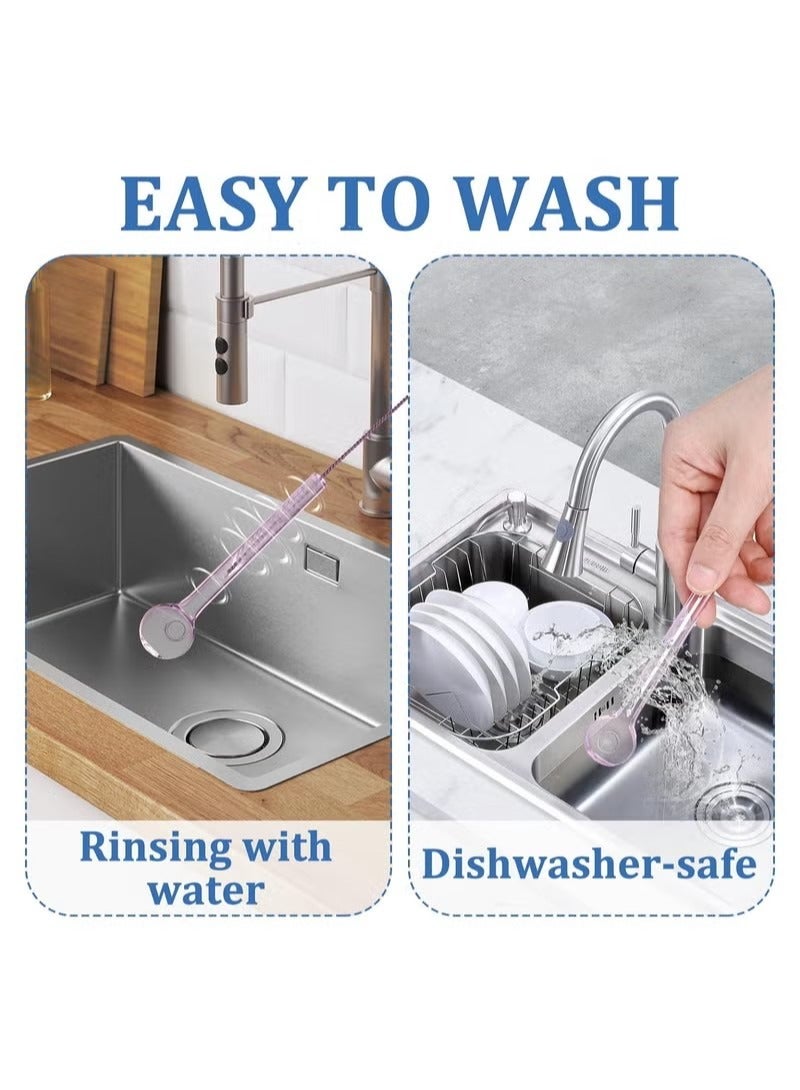 8 قطع الزجاج القش تتحطم مقاومة ، 4 بوصة قصيرة قابلة لإعادة الاستخدام الزجاج القش مع فرشاة تنظيف ، غسالة صحون آمنة ، الشرب القش مثالية للعصائر ، القهوة ، عصير (الملونة) - Image 4