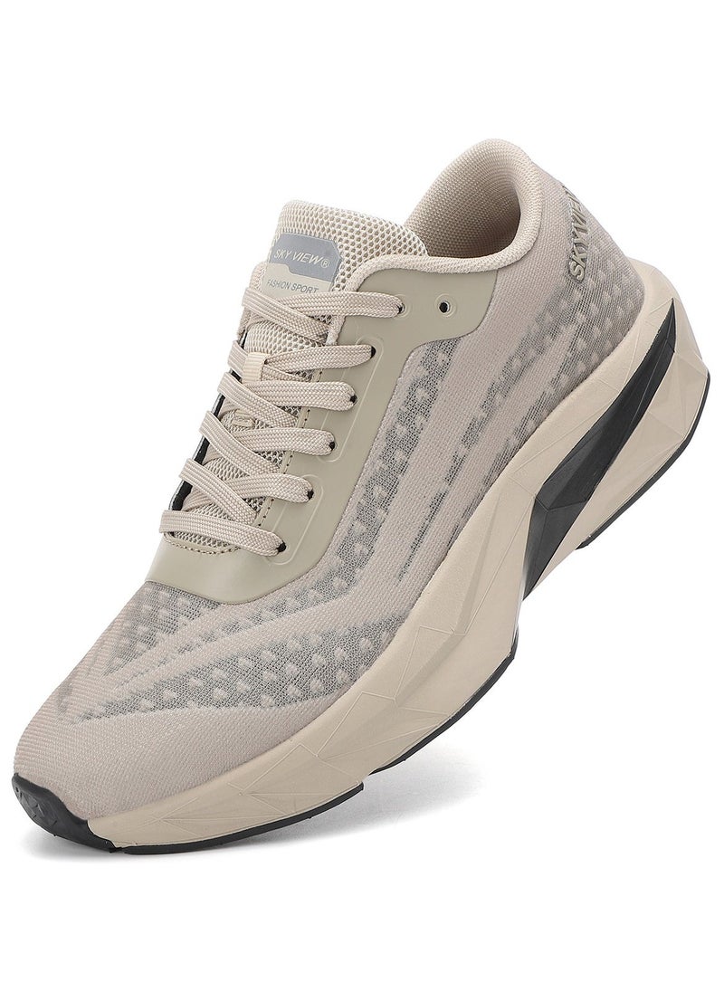 Sky View Athlesiure Men's Running Shoes Walking Tennis Platform Shoes For Men Active Athletic Gym Workout Jogging Comfortable Cushioning Sneakers With Anti-slip Sole  - Image 4