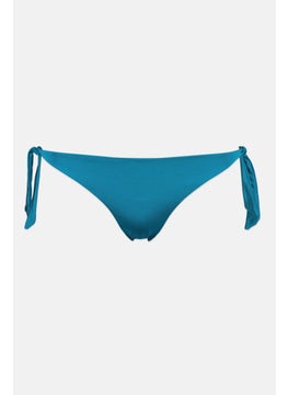 TWINSET Women Side Tie Bikini Bottom, Blue  - Image 1
