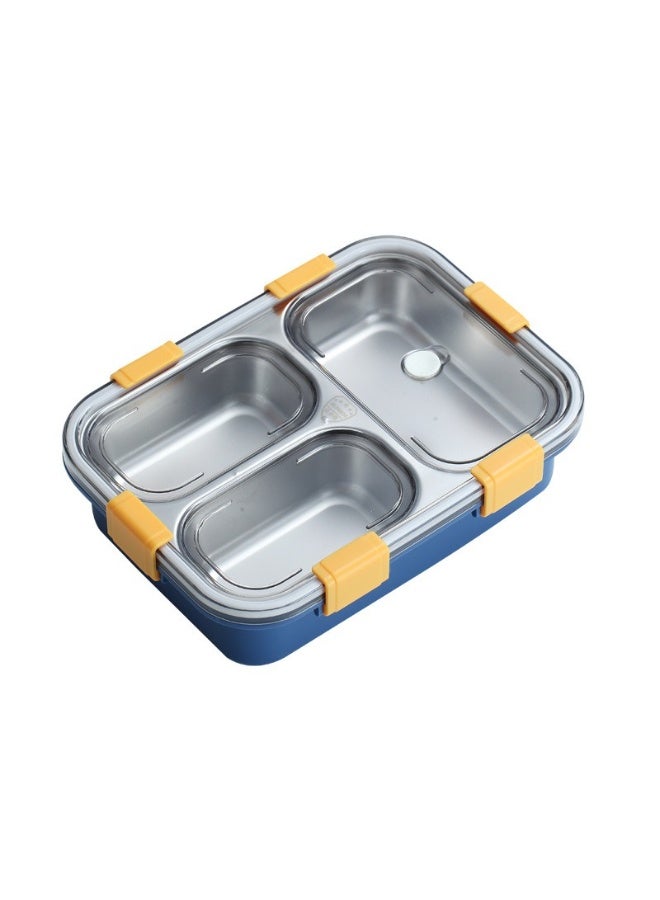 Laxson Eco-Friendly 3-Tier Stainless Steel Portable Lunch Box – 3 Compartments, Insulated, Leakproof, Microwavable, Thermos Warmer - Image 1