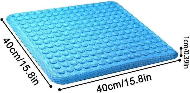 Aputue Gel Seat Cushion, Cooling Gel Chair Cushion with Non-Slip Base for Office Desk and Car, Memory Foam Alternative for Tailbone Pain Relief and Comfort - Image 2