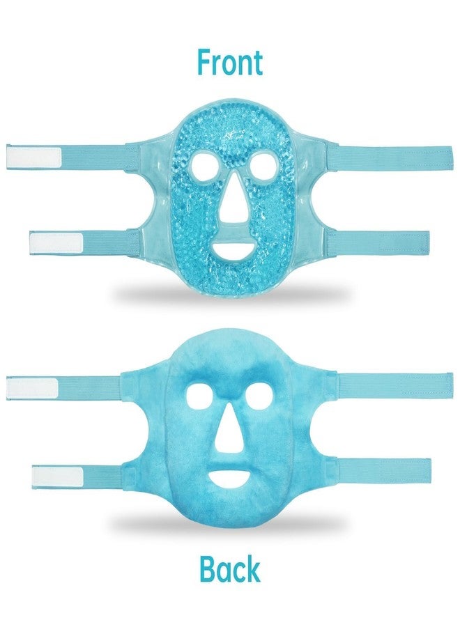 LACOLANE Ice Face Mask for Puffy Eyes & Face – Gel Bead Cold Compress Pack for Dark Circles, Headache Relief, Skin Care, Hot Cold Therapy Eye Mask for Women & Men, Reusable Spa Facial Mask_Multicolour - Image 5