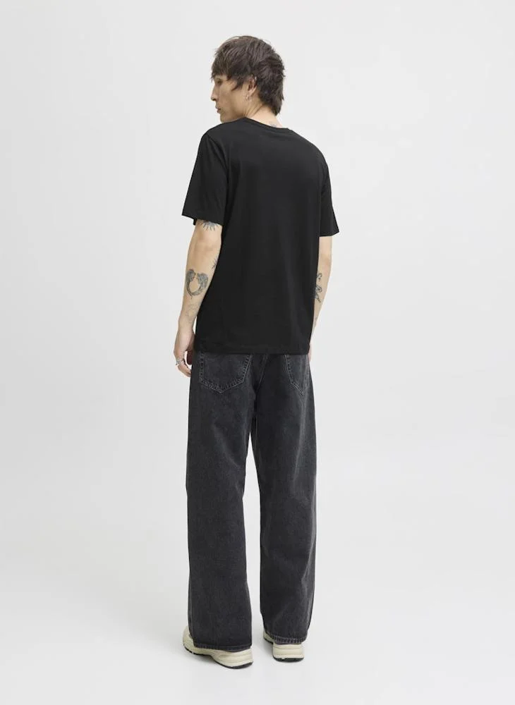 جاك & جونز Jjelogo Graphic Crew Neck T-Shirt