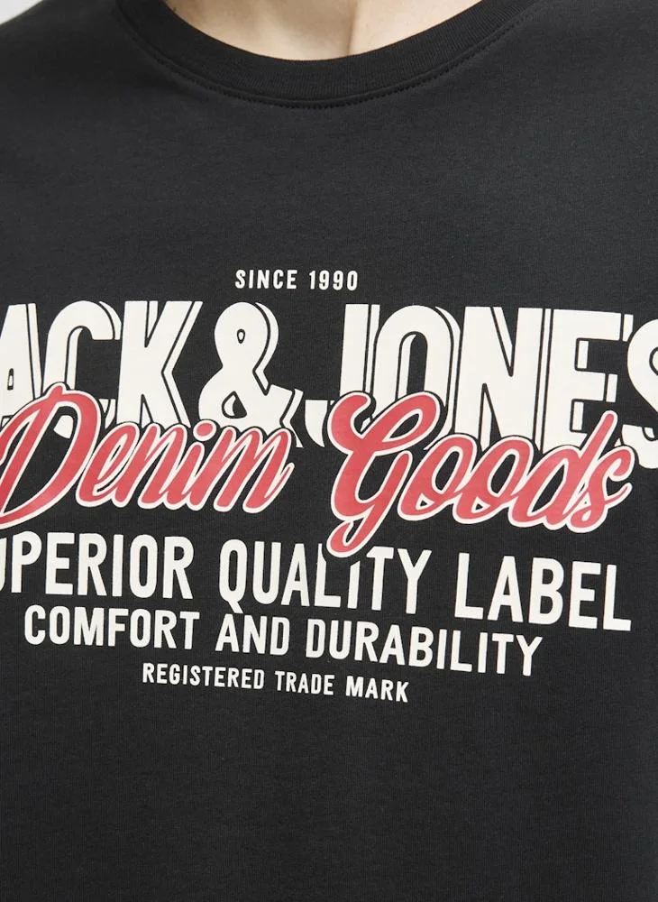 JACK & JONES Graphic Crew Neck Regular Fit T-Shirt