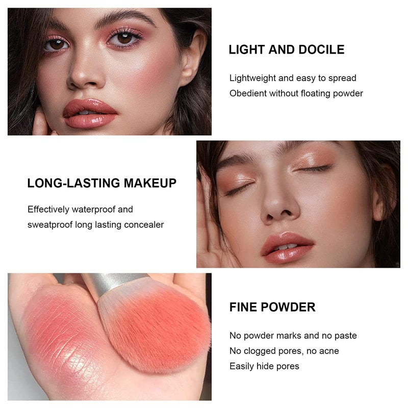 SURORAIN 12 Colors Blush Palette,Highlighter Blush Powder Makeup,Long-Wearing,Smudge Proof,Natural-Looking,Blendable Cruelty-Free Matte Finish,Contour and Highlight Blush Palette Face Cosmetics Makeup - Image 2