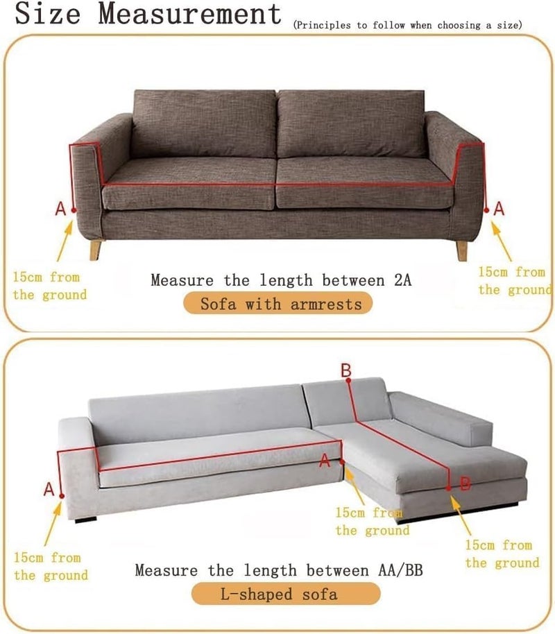 Retro Jacquard Sofa Cover - Cat-Proof & Anti-Scratch Couch Protector Slipcover with Tassels | Universal Fit for 1 2 3 4 Seater L U Sofas | Bohemian Style Sofa Throw (Brown, 180 * 460cm) - Image 5