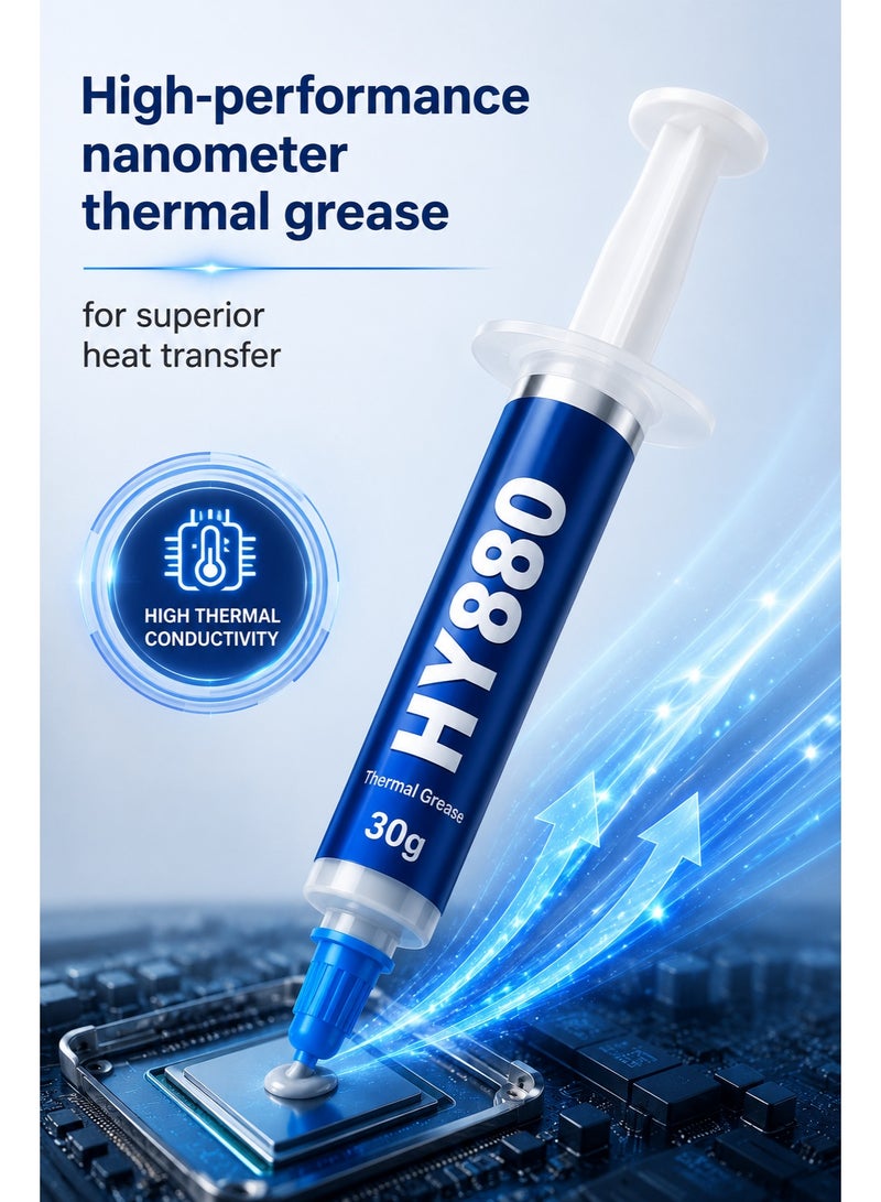 HALNZIYE HY880 Thermal Grease 30G Nanometer Thermal Paste High Performance CPU GPU Heatsink Cooling Compound - Image 5